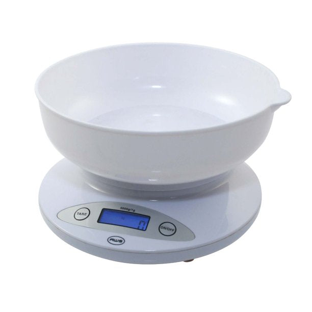 5K-BOWL KITCHEN SCALE LARGE REMOVABLE PLASTIC BOWL 10 YEAR WARRANTY