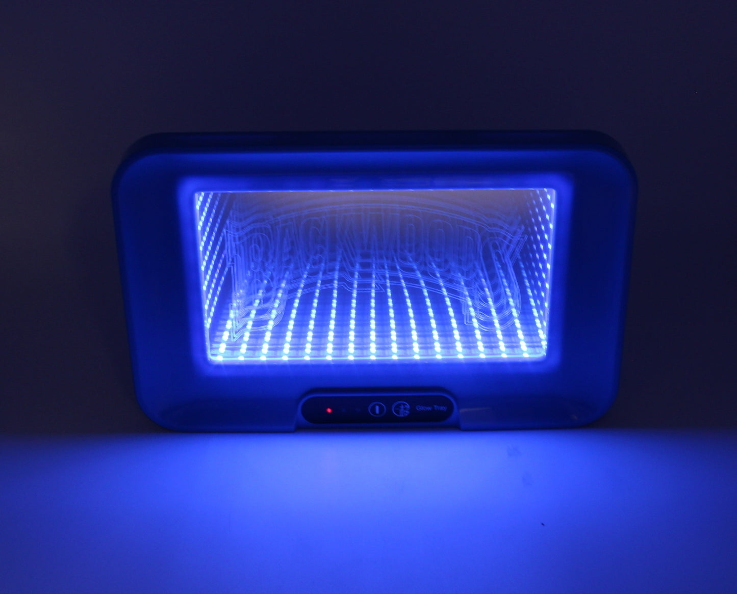 3D RGB LED LIGHT UP GLOW ROLLING TRAY with Speaker - 12 in. x 7 1/2 in.