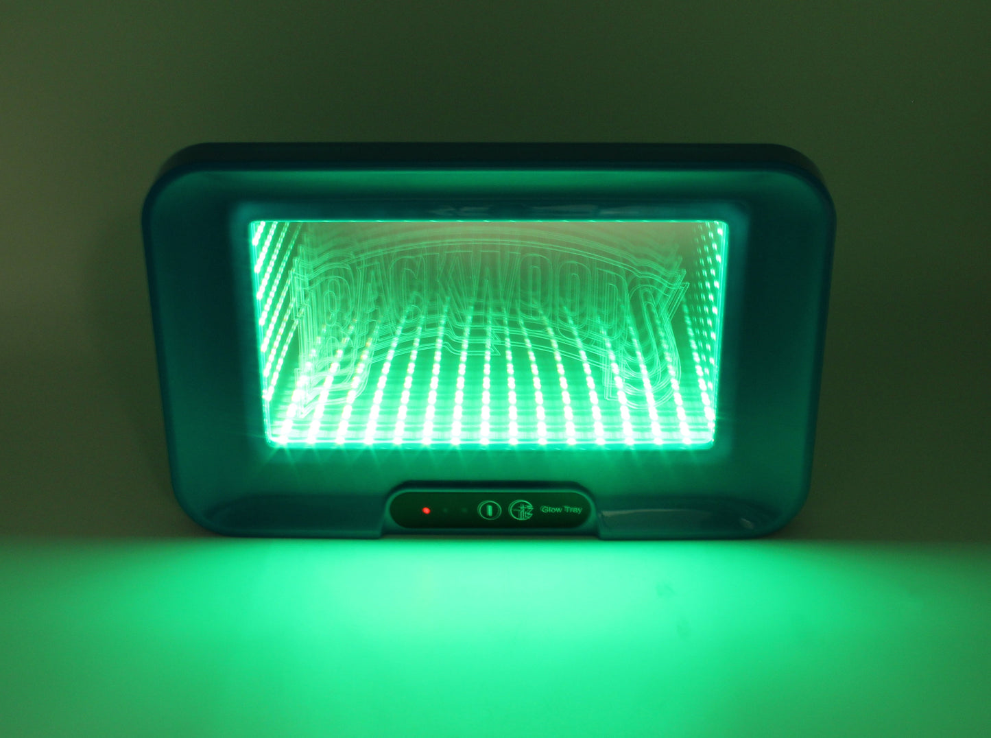3D RGB LED LIGHT UP GLOW ROLLING TRAY with Speaker - 12 in. x 7 1/2 in.