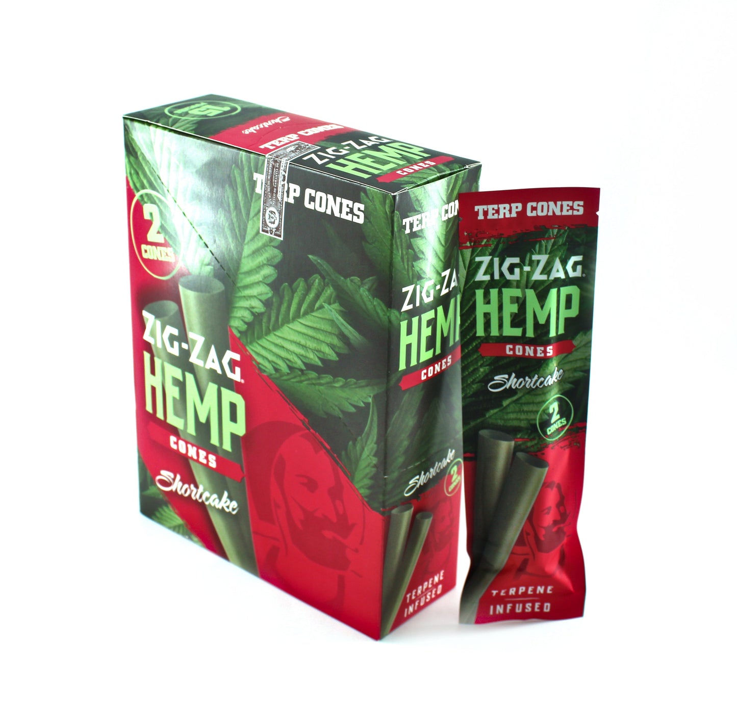 ZIG-ZAG CONES TERPENE INFUSED SHORTCAKE 15 PACKS 2 CONES EACH PACK
