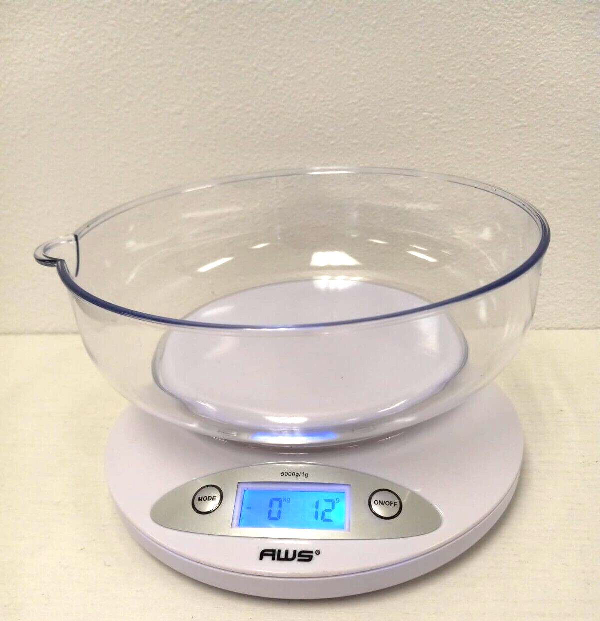 5K-BOWL KITCHEN SCALE LARGE REMOVABLE PLASTIC BOWL 10 YEAR WARRANTY