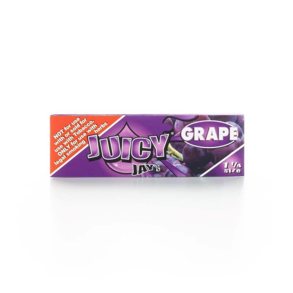 GRAPE JUICY JAY'S ROLLING PAPERS 24 PACKS 32 LEAVES/PACK 1 ¼ SIZE