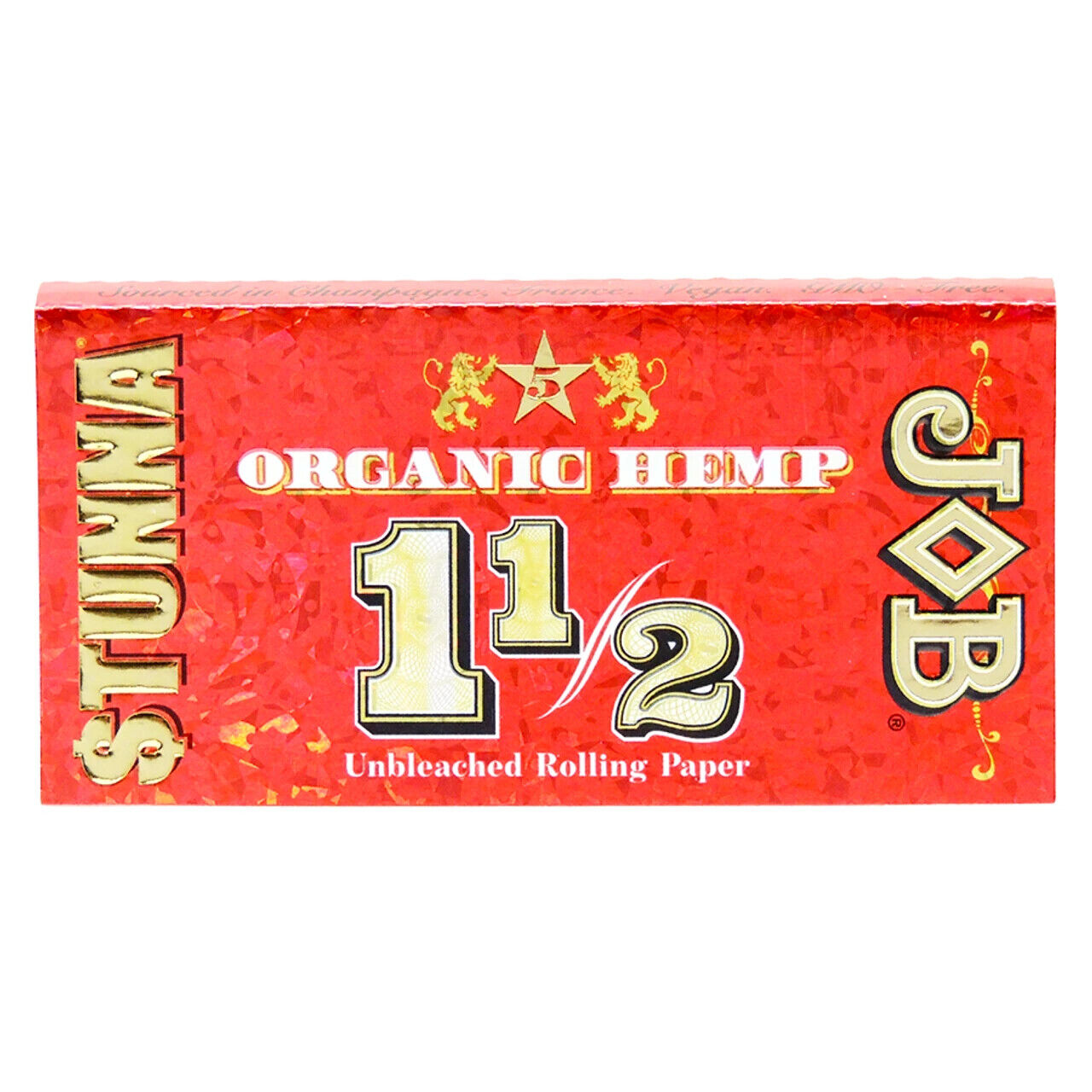 JOB $TUNNA ORGANIC HEMP 1 1/2 SIZE FULL BOX 24 BOOKLETS