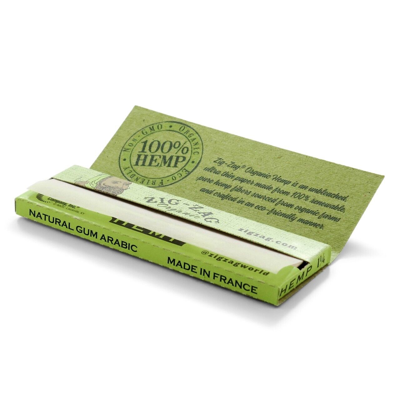 FULL BOX ZIG-ZAG 1 ¼ ORGANIC HEMP PAPERS 24 BOOKLETS