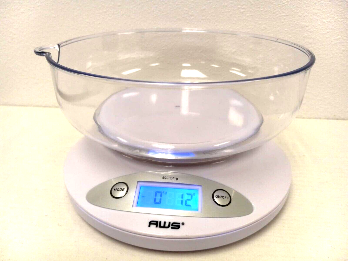 5K-BOWL KITCHEN SCALE LARGE REMOVABLE PLASTIC BOWL 10 YEAR WARRANTY