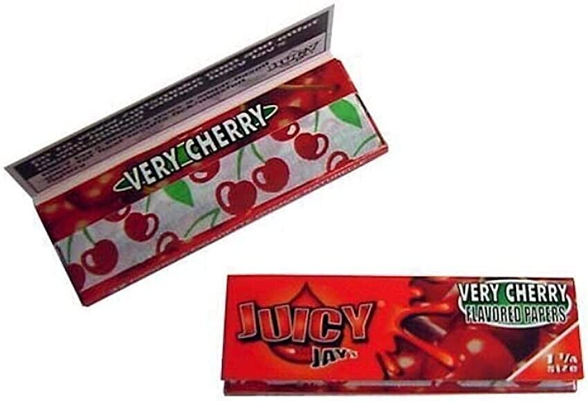 VERY CHERRY JUICY JAY'S ROLLING PAPER 24 PACKS 1 ¼ SIZE