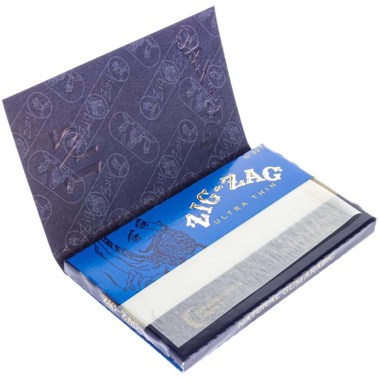 FULL BOX OF ZIG-ZAG ROLLING PAPERS 1 1/2 SIZE BLUE ULTRA THIN 24 BOOKLETS