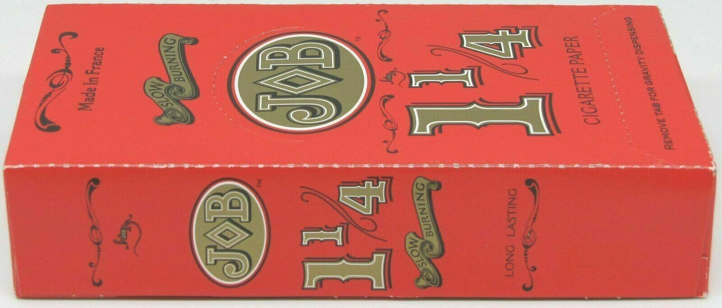 JOB Orange 1 1/4 Slow Burning Cigarette Rolling Papers 24 Booklets