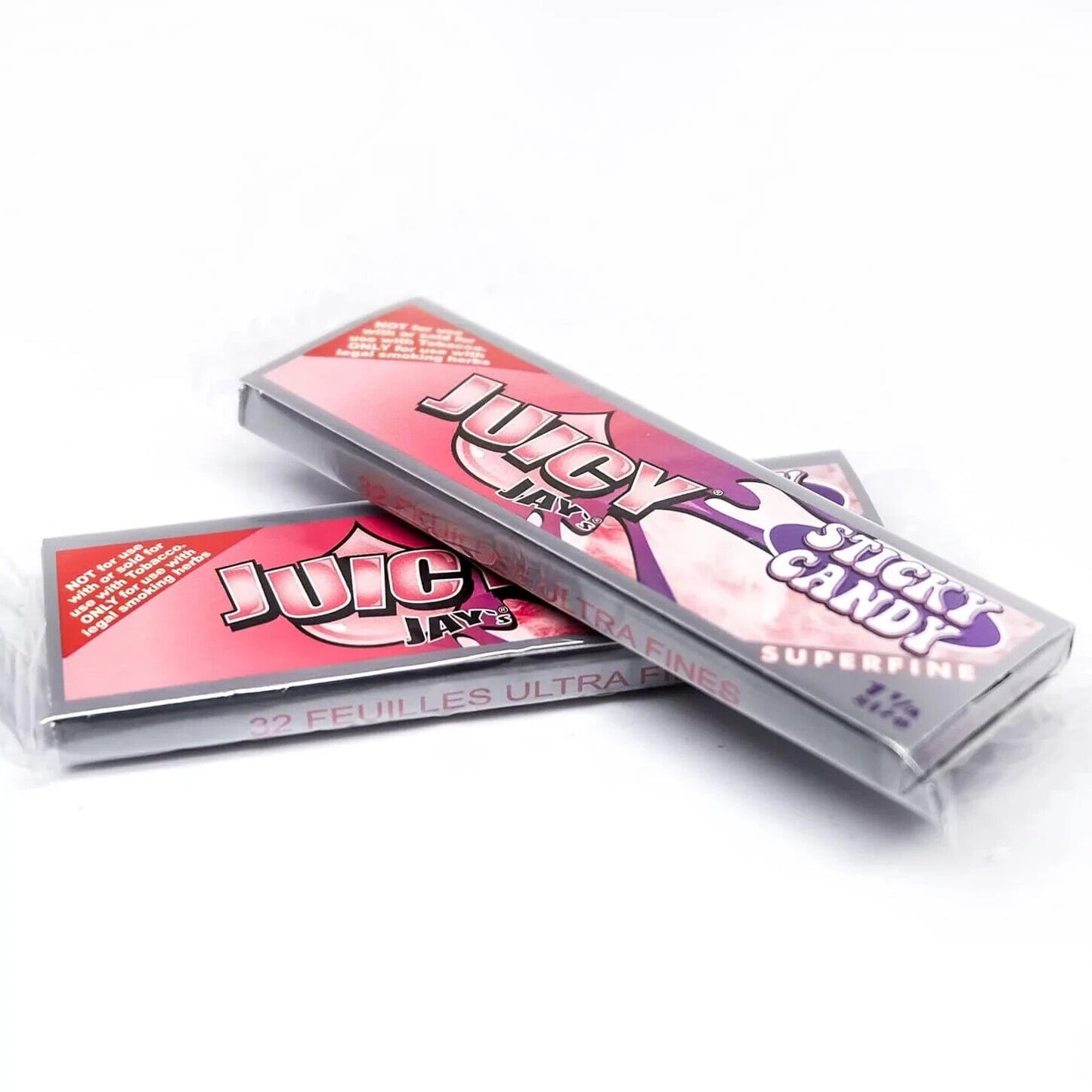 STICKY CANDY JUICY JAY'S ROLLING PAPER 24 PACKS 1 ¼ SIZE
