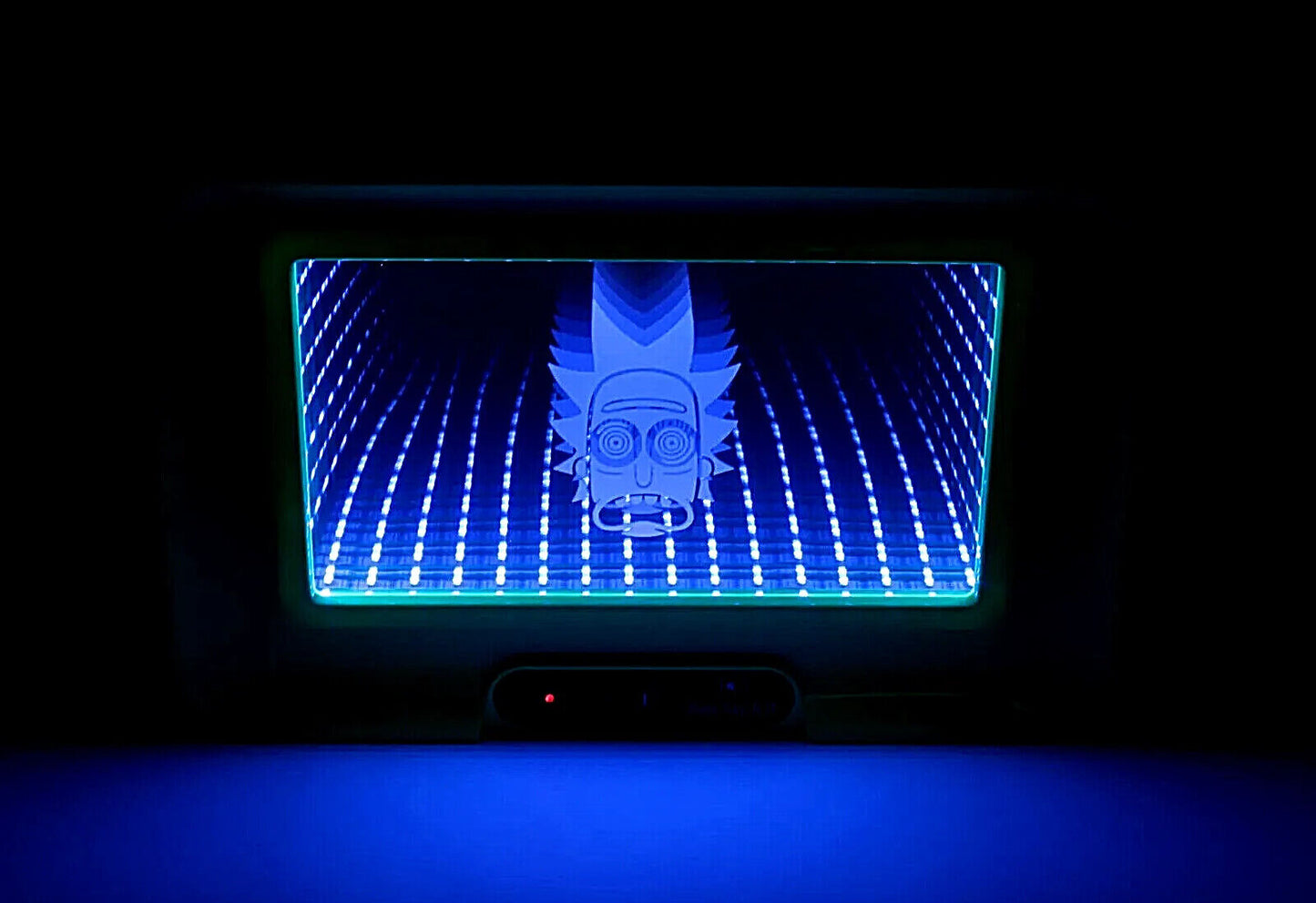 3D RGB LED LIGHT UP GLOW ROLLING TRAY with Speaker - 12 in. x 7 1/2 in.