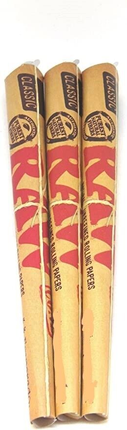 2 + 1 FREE OF RAW 5 STAGE RAWKET CLASSIC NATURAL UNREFINED ROLLING PAPERS