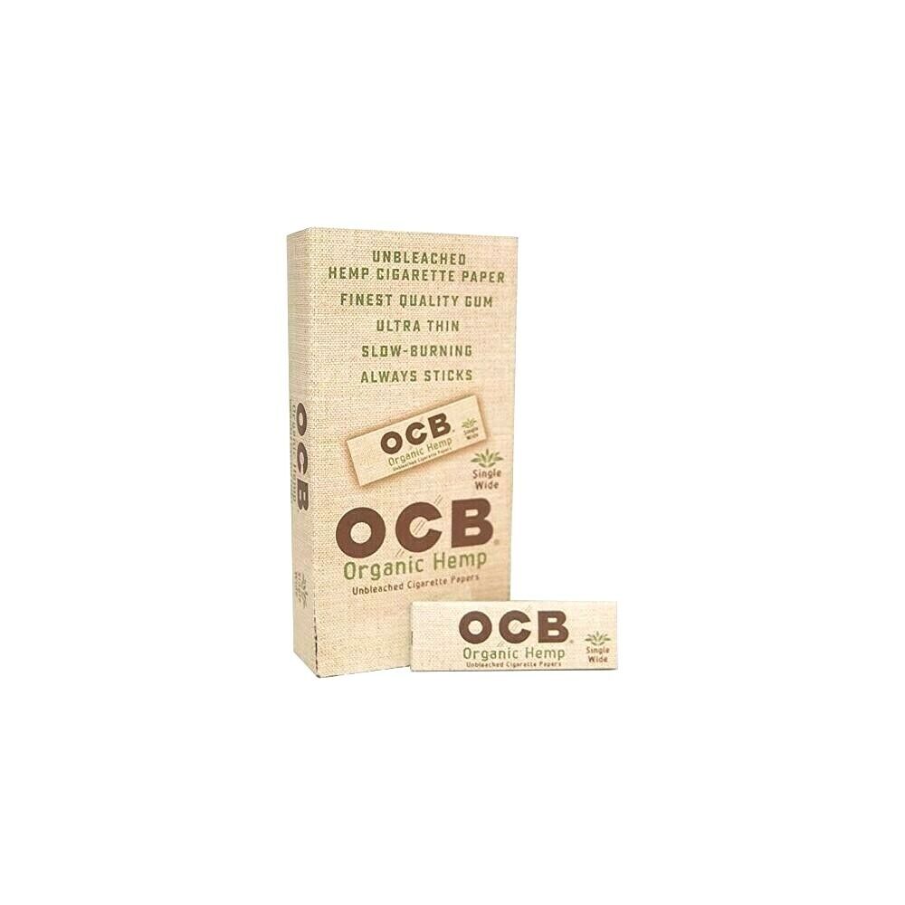 OCB Organic Hemp Rolling Papers Single Wide (24 Booklets)