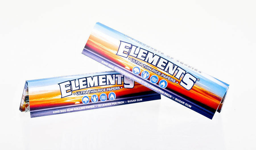 Elements 1-1/4 Perfect Fold Rolling Paper Ultra Thin Rice (25ct)