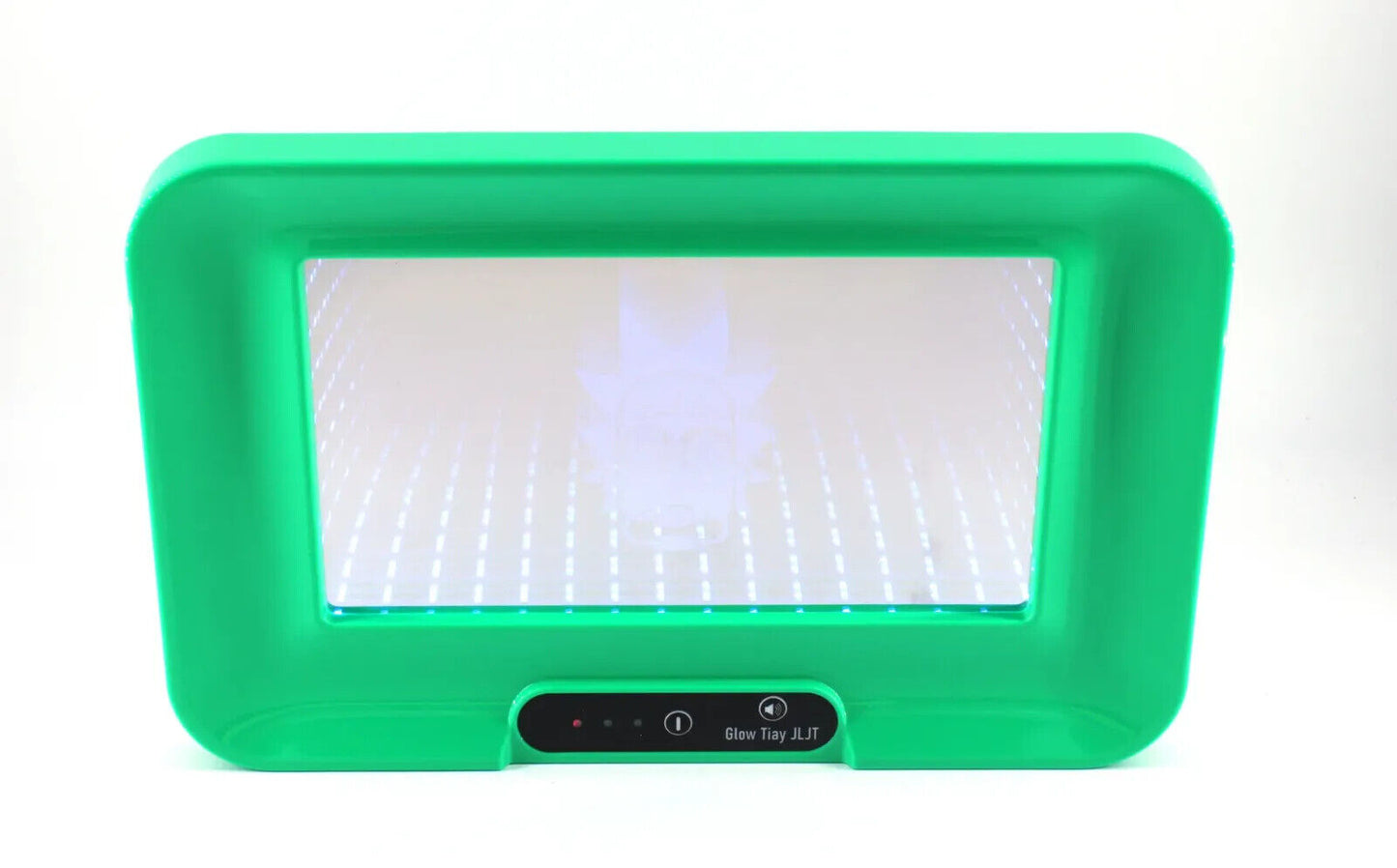 3D RGB LED LIGHT UP GLOW ROLLING TRAY with Speaker - 12 in. x 7 1/2 in.
