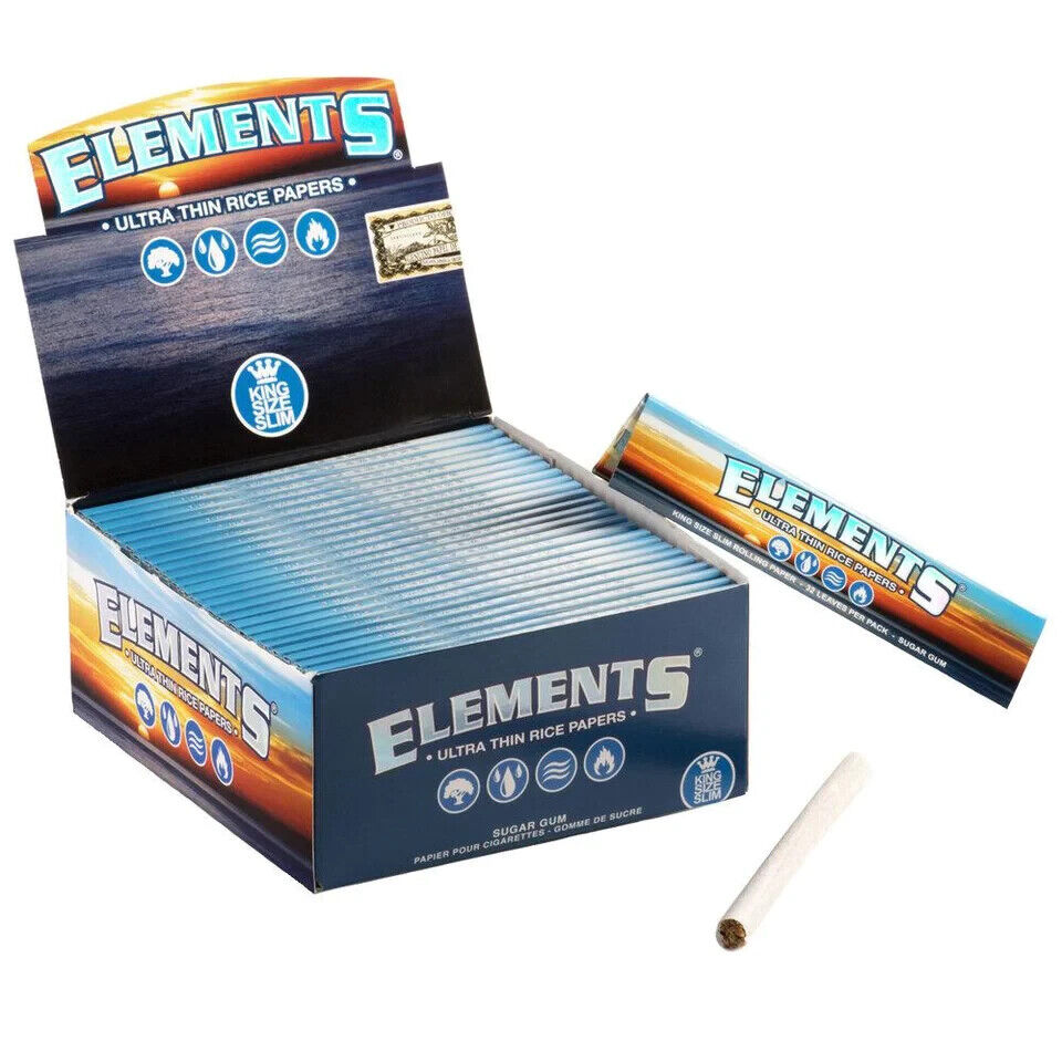 Full Box of Elements Ultra Thin K/S Slim Rice Paper (50ct)