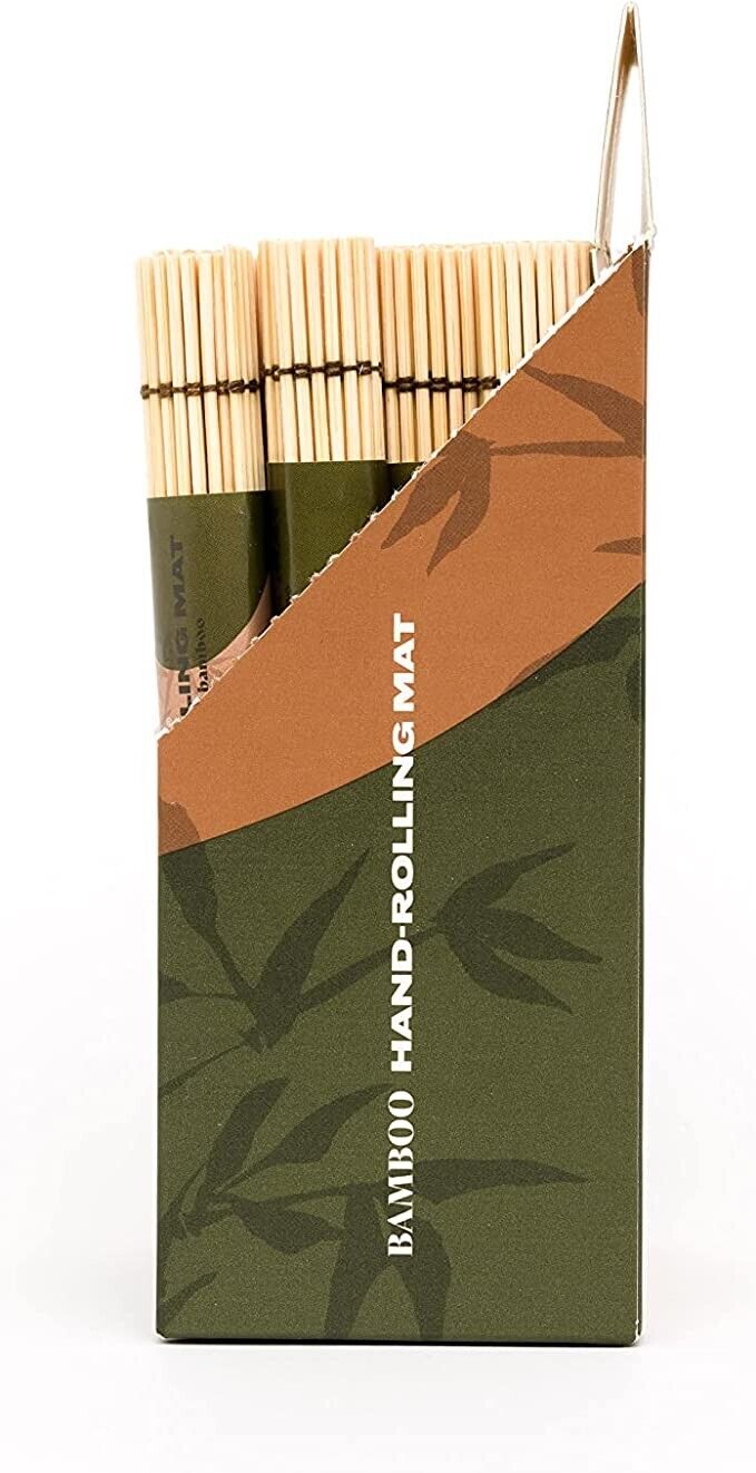 OCB BAMBOO HAND ROLLING MAT WORKS WITH ANY SIZED ROLLING PAPER (24 PACK)