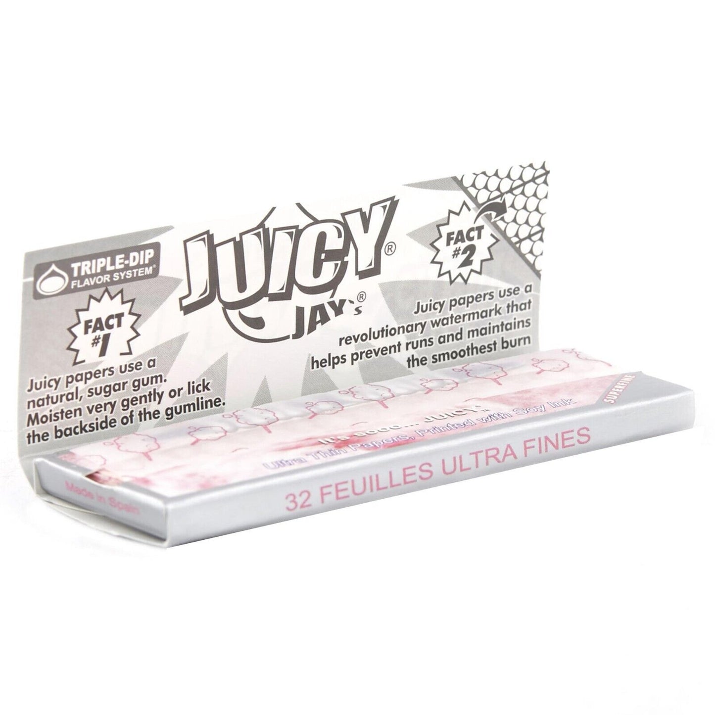 STICKY CANDY JUICY JAY'S ROLLING PAPER 24 PACKS 1 ¼ SIZE