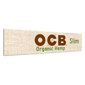 OCB ORGANIC HEMP UNBLEACHED ROLLING PAPERS SLIM 24 BOOKLETS