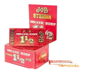 JOB $TUNNA ORGANIC HEMP 1 1/2 SIZE FULL BOX 24 BOOKLETS