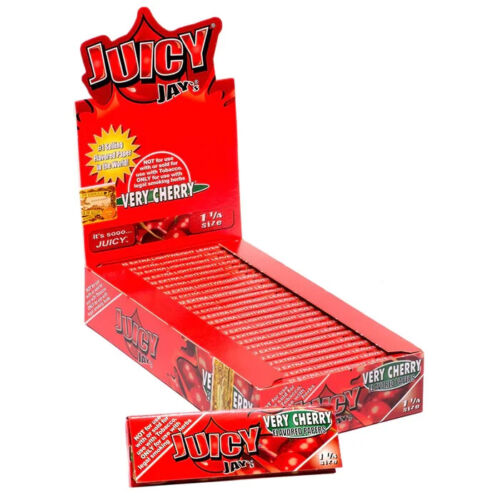VERY CHERRY JUICY JAY'S ROLLING PAPER 24 PACKS 1 ¼ SIZE