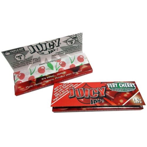 VERY CHERRY JUICY JAY'S ROLLING PAPER 24 PACKS 1 ¼ SIZE