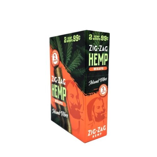 FULL BOX ZIG ZAG HERBAL PAPERS - ISLAND VIBES 25 PACKS (50 CT)