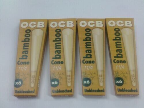 OCB BAMBOO UNBLEACHED CONES 1 ¼ SIZE (32 CT)