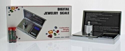 100g x 0.01g DIGITAL JEWELRY SCALE DW-100AS MODEL STAINLESS STEEL DIGIWEIGHT