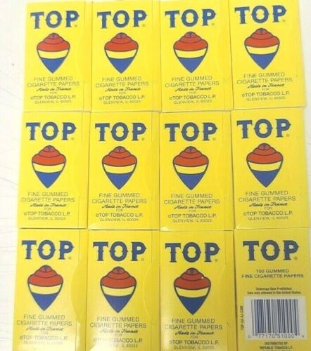 TOP Cigarette Rolling Paper 100 Papers per Booklet (12 ct)
