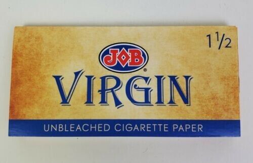 JOB VIRGIN ALL NATURAL ROLLING PAPERS 1 1/2 SIZE FULL BOX 24 BOOKLETS