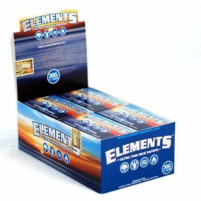 ELEMENTS 1 Box Elements 300x 1 1/4  Rolling Paper Ultra Thin Rice  Papers