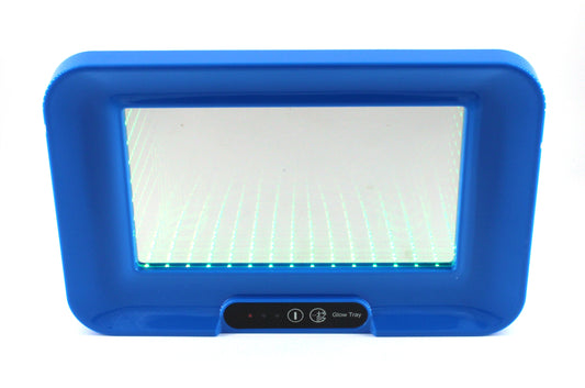 3D RGB LED LIGHT UP GLOW ROLLING TRAY with Speaker - 12 in. x 7 1/2 in.