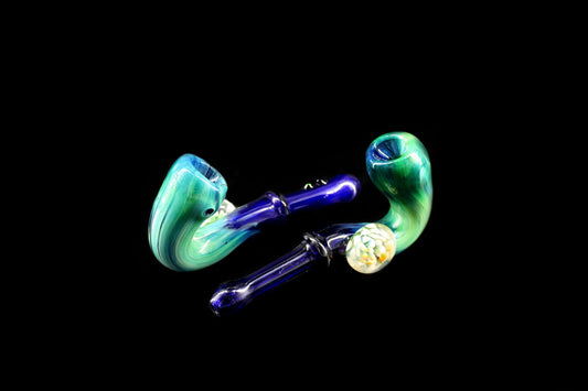 💚COLORFUL SHERLOCK GLASS PIPE 💕BOROSILICATE GLASS💥🎉
