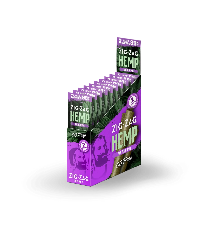 FULL BOX ZIG ZAG HERBAL PAPER- OG PURP 25 PACKS (50CT)