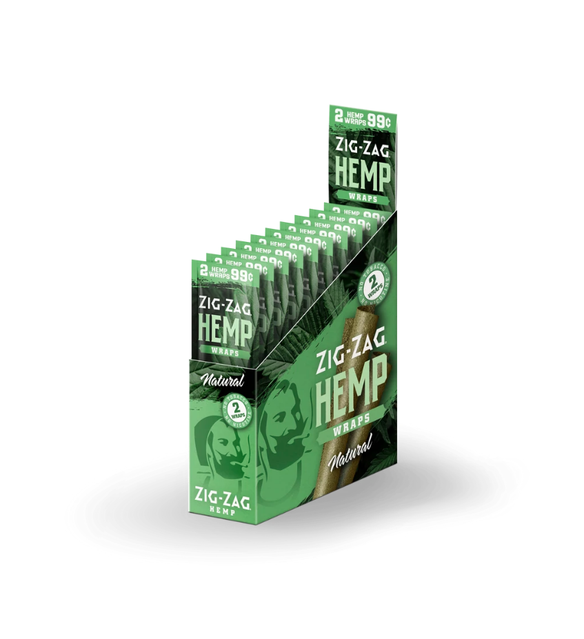 FULL BOX ZIG ZAG HERBAL PAPERS - NATURAL 25 PACKS  ( 50 CT)