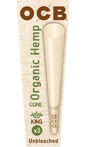 OCB UNBLEACHED ORGANIC HEMP CONES KING SIZE (32CT)