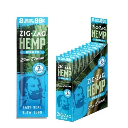 FULL BOX ZIG ZAG HERBAL PAPERS - BLUE DREAM 25 PACKS ( 50 CT)